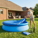 Durable swimming pool cover for outdoor use