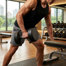 Urethane dumbbells with steel core, ideal for gyms