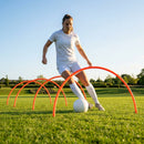 Football Training Passing Arcs, Fluorescent Yellow, High Tensile Plastic