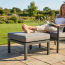 Grey Ottoman Footrests for Garden and Patio