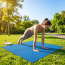 Rubber gym flooring mats, 50cm x 50cm, recycled rubber