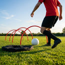 Football training passing arcs made of 34mm PVC