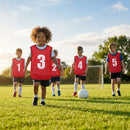 Sports team numbered bibs in vibrant colours for all ages