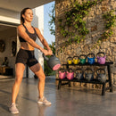 Neoprene kettlebells in various weights and colours for home and gym use