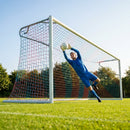 Multi-colour football goal nets for full-size goals