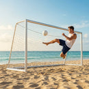 Beach soccer goal freestanding, 5.5m x 2.2m, yellow aluminium