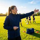 Windbreaker jacket in black and navy, ideal for training and casual use