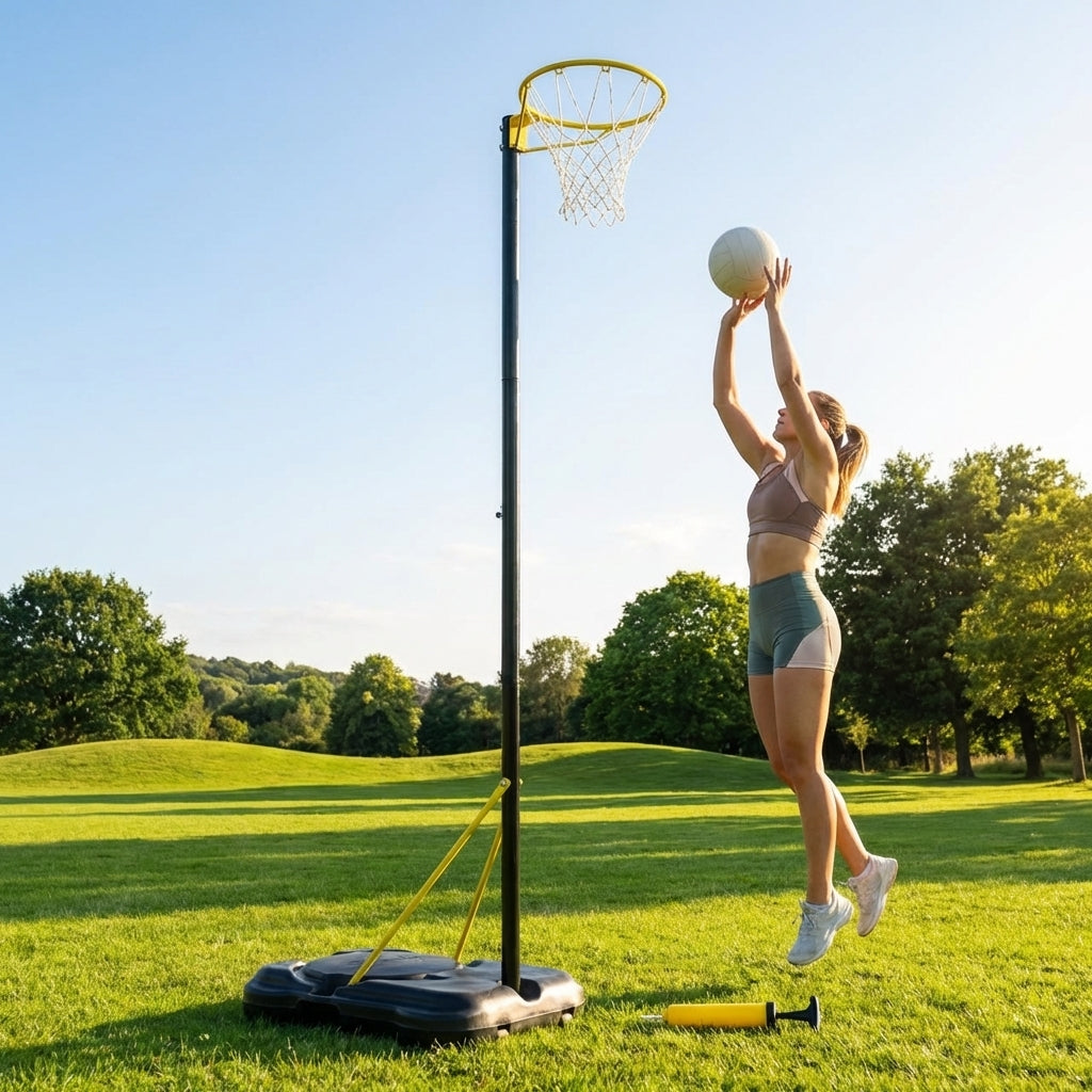 Adjustable Netball Adjustable Netball Posts – Indoor/Outdoor Use