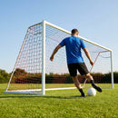 Football goal nets 24 x 8 ft, durable HDPE for clubs and schools
