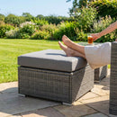 Grey Ottoman Footrests for Garden and Patio