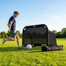 Beach football goal with fluorescent net and aluminium frame