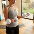 Neoprene dumbbells with non-slip coating for home and gym use