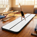 Inflatable gymnastics mat available in various sizes, made from durable PVC