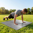 Rubber gym flooring mats, 50cm x 50cm, recycled rubber