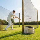 Cricket netting made of high-density polypropylene in black colour