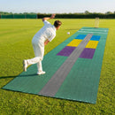 Cricket matting with coloured zones, ideal for training