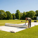 Heavy duty tarpaulin with brass eyelets and grab handles