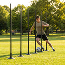 Slalom training poles in vibrant colours for sports practice