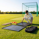 Rubber golf mat base for driving ranges, available in Standard and Pro sizes