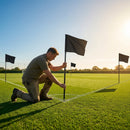 Customisable football corner flags in various colours and weatherproof design