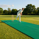 Portable Cricket Pitch Mat in Green for Indoor/Outdoor Use