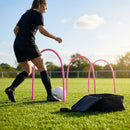 Football training passing arcs made of 34mm PVC