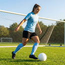 Pre-cut football socks in various sizes and colours for enhanced comfort