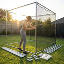 Golf Cage Replacement Parts including steel tubes and netting