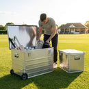 Aluminium storage boxes in various sizes for professional use