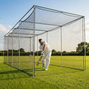 Cricket nets made from HDPE, available in various sizes for indoor and outdoor use