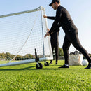 All-terrain football goal wheels for easy movement