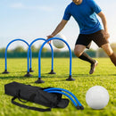 Football training passing arcs made of 34mm PVC