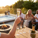 Unbreakable plastic glasses pack of 4, perfect for garden and hot tub use