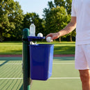 Tennis Court Bin & Shelf in Green, Black, or Blue made from PVC and Aluminium