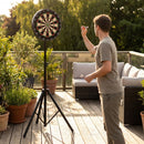 Portable Dartboard Stand with Adjustable Height for Indoor Use