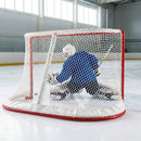 Professional ice hockey goal net with 42mm mesh squares