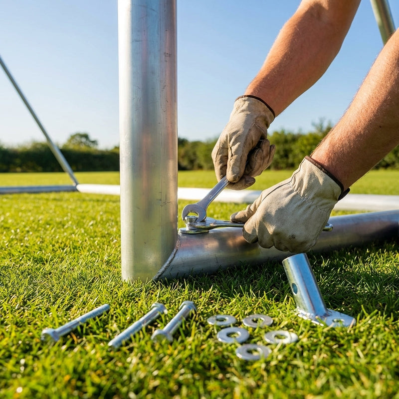 Goal Frame Fixing Parts – Aluminium – Durable