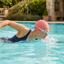Silicone swimming caps available in five colours for training