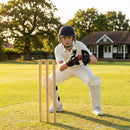 Black Wicket Keeper Gloves for cricket with rubber grip