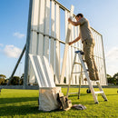 Replacement sight screen slats for cricket, available in white and black/white