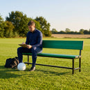Aluminium sports bench with HDPE seats for indoor and outdoor use