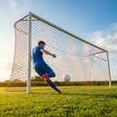 Multi-colour football goal nets for full-size goals