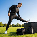 Men's tracksuit bottoms in polyester for sports