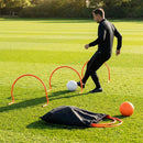 Football training passing arcs made of 34mm PVC