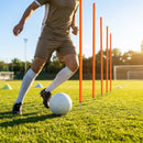 Slalom training poles available in 3ft and 6ft, made from shatterproof PVC