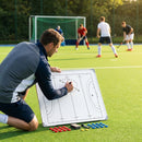 Double-sided coaching board with aluminium frame and accessories