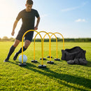 Football training passing arcs made of 34mm PVC