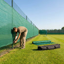 High-quality baseball outfield screen in black or green