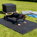 Rubber Gym Flooring Mats in various thicknesses and colours