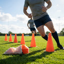 Rugby training marker cones in vibrant colours